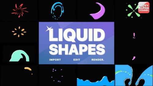 Videohive - Liquid Shapes | Motion Graphics - 32857102
