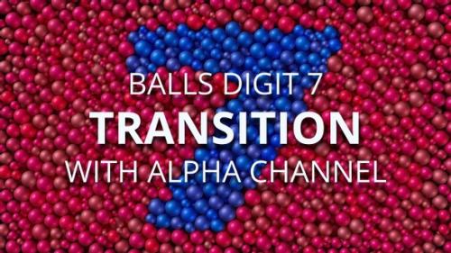 Videohive - Balls Pearls Digit 7 transition - 32869353