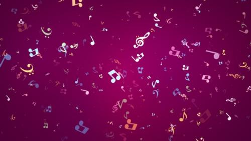 Videohive - Music Notes Background - 32883521