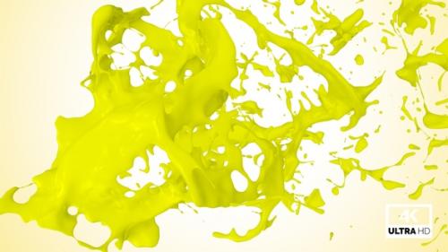 Videohive - Splash Of Yellow Paint V4 - 32900739