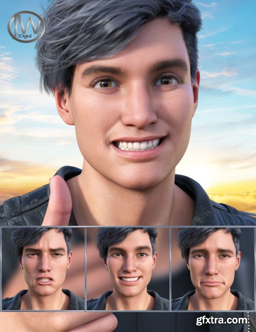 New Faces Expressions for Genesis 8.1 Male and Michael 8.1