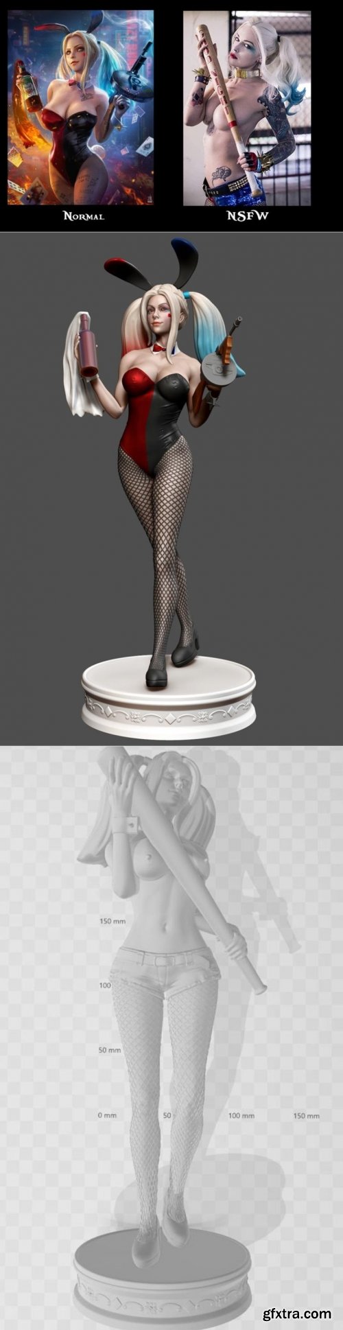Bunny Quinn – 3D Print Model
