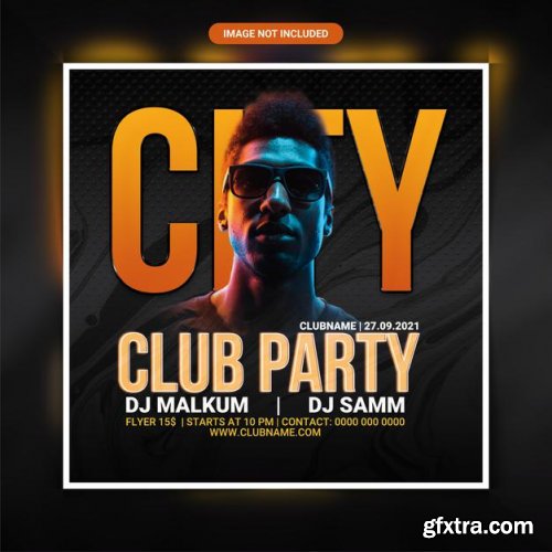 City club party flyer template
