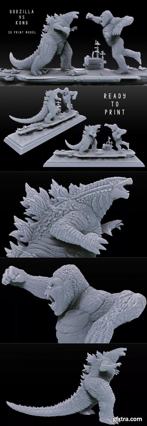 Godzilla vs Kong Figure – 3D Print Model
