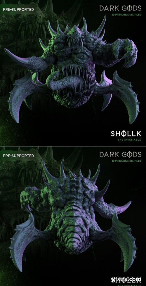 Shollk – Dark Gods – 3D Print Model