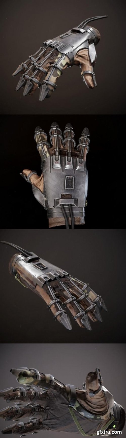 Military exoskeleton glove