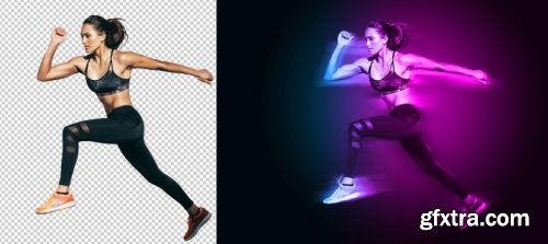 Motion and Dual Lighting Photo Effect Template 359536700