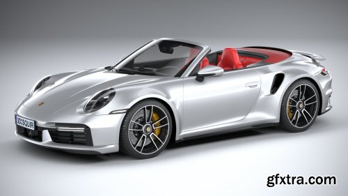 Porsche 911 Turbo S Cabrio 2021 3D Model