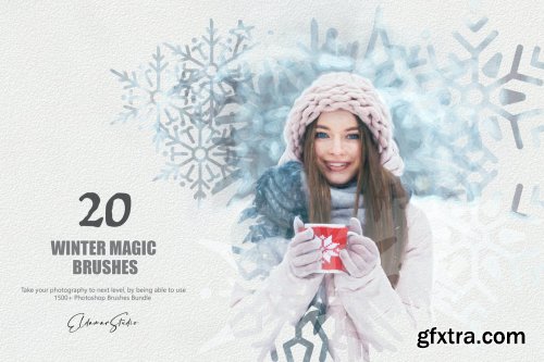 20 Winter Magic Photoshop Brushes 6258117