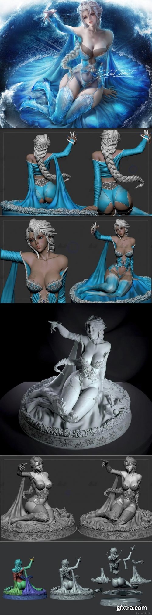 Platinum Ice Queen – 3D Print Model