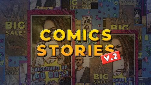 Videohive - Comics Instagram Stories v.2 - MOGRT - 32893805