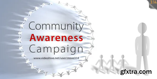 Videohive Community Awareness Campaign - Human Chain Intro 7005882