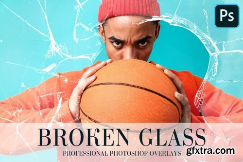 CreativeMarket - Broken Glass Overlays Photoshop 4935123