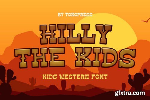 Hilly The Kids - Gaming western font