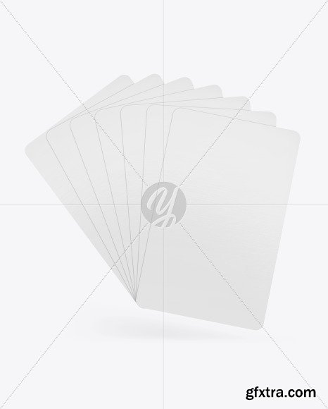 Seven Playing Cards Mockup 82764