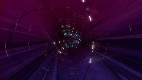 Videohive - Light Tunnel 3D Render - 32950820