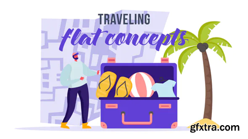 Videohive Traveling - Flat Concept 33007980