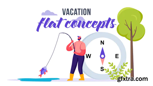 Videohive Vacation - Flat Concept 33008004
