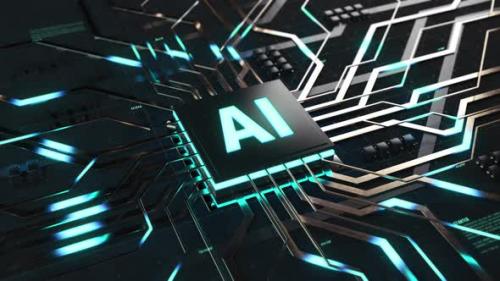 Videohive - Artificial Intelligence Visualization Animation Concept - 32964332
