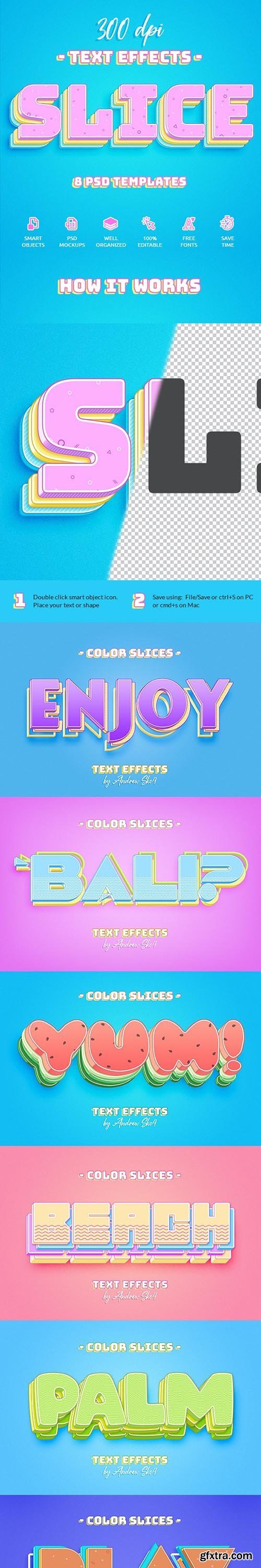 GraphicRiver - Color Slice Text Effects 27064606