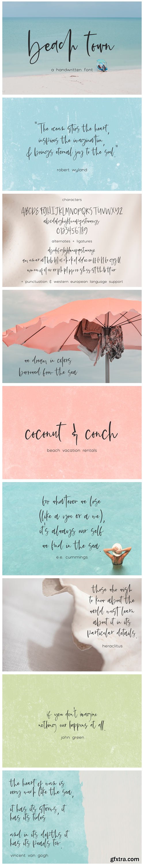 Beach Town Script Font