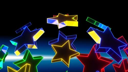 Videohive - Rotation Of The Stars Is Multicolored 4K ProRes - 33008331