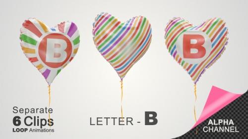 Videohive - Balloons with Letter - B - 33041589