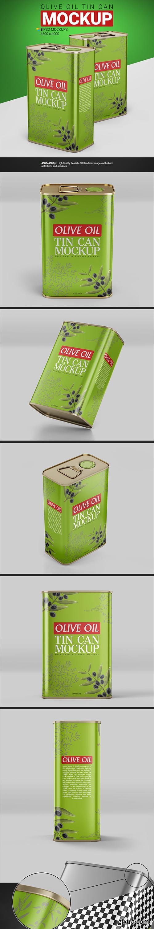 GraphicRiver - Olive Oil Tin Can Mockup 31604250
