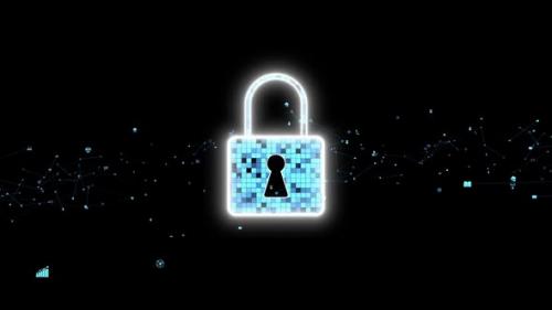 Videohive - Visionary cyber security encryption technology to protect data privacy - 33010614
