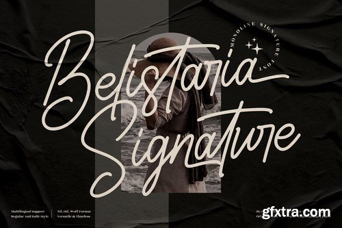 Belistaria Signature Monoline Font