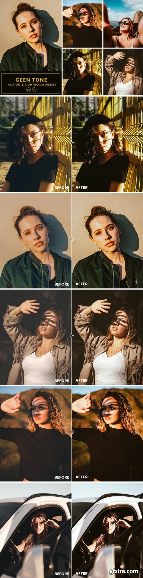 Sun Kissed Face Action & Lightrom Presets