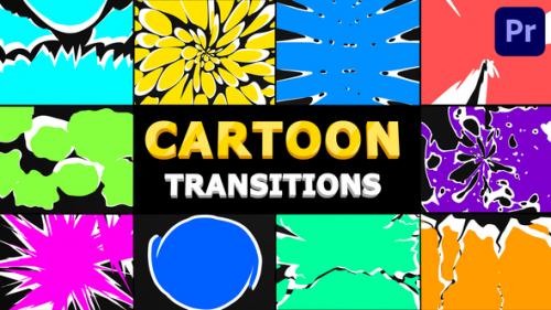 Videohive - Cartoon Transitions | Premiere Pro MOGRT - 33046407
