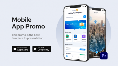 Videohive - Mobile App Promo for Premiere Pro - 33053696