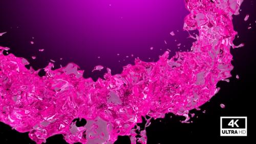 Videohive - Twisted Pink Water Splash V4 - 33050697