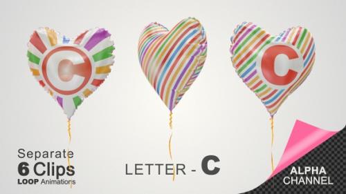 Videohive - Balloons with Letter - C - 33060297