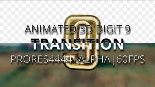 Videohive - Animated digit 9 transition UHD 60fps - 33080024