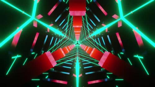 Videohive - Vj Loop Tunnel Sci Fi Space 4K ProRes - 33101151