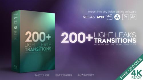 Videohive - 4K Light Leaks Transitions - 23604155