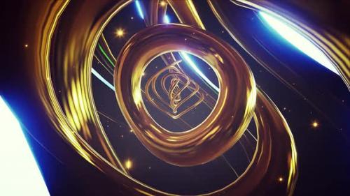 Videohive - Elegant Gold Abstract Composition - 24344600