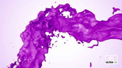 Videohive - Twisted Purple Paint Splash V6 - 33108563