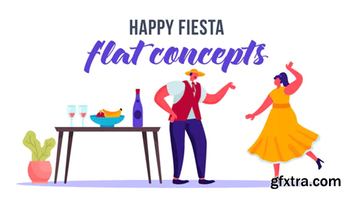 Videohive Happy fiesta - Flat Concept 33124743