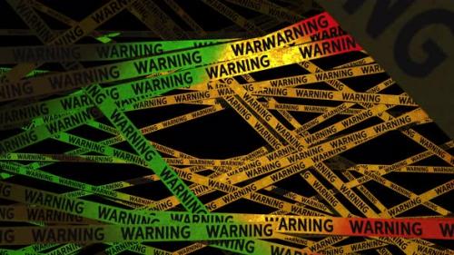Videohive - Warning caution danger ribbon - 33112533