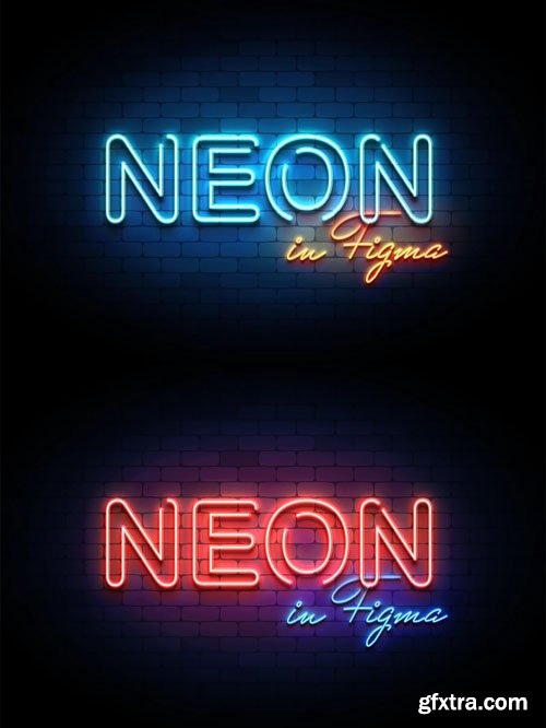 Neon Text Effect for Figma