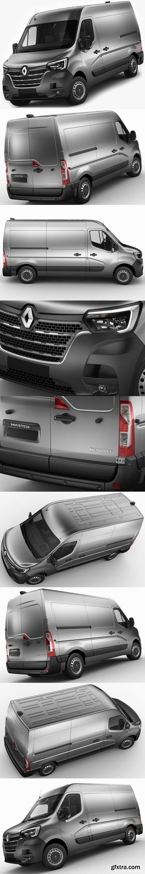 Cgtrader - Renault Master Van L2H2 2019 3D model