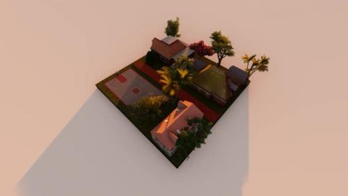 Videohive - Isometric housing in the countryside - 33098669