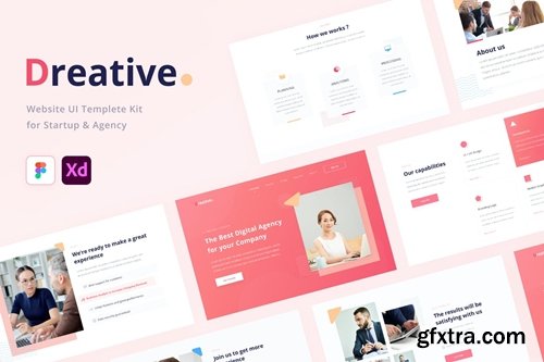 Dreative | Startup & Business Web UI Kit