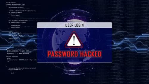 Videohive - Password Hacked Text and User Login Interface - 33052681