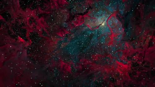 Videohive - Red Clouds Nebula Loop - 33053656