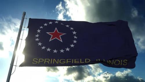 Videohive - Springfield Flag Illinois United States of America - 33081247