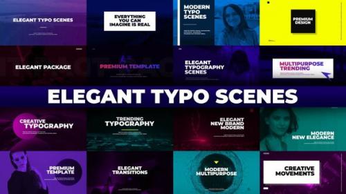 Videohive - Elegant Typo Scenes - 32015101